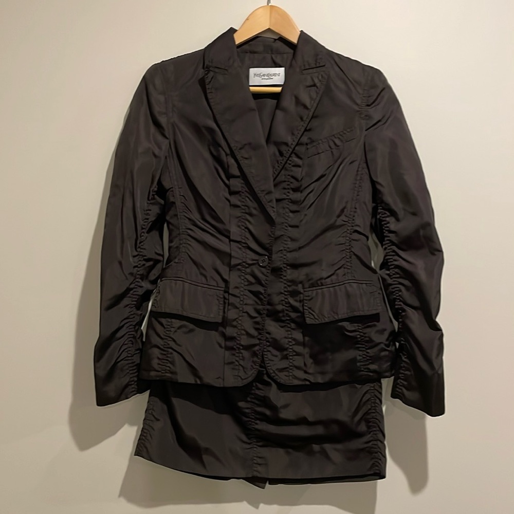 Yves Saint Laurent Silk Jacket and Skirt Set